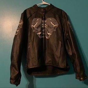 Skull leather Jacket
